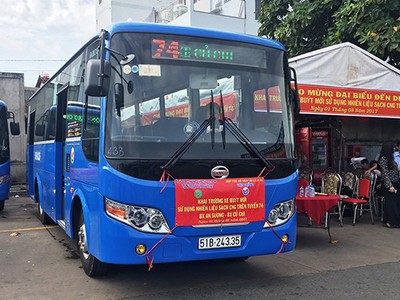 Xe bus sử dụng khí CNG tại TP.HCM