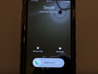 Lỗ hổng mới lợi dụng tính năng Facetime để qua mặt màn hình khóa. Ảnh chụp màn hình