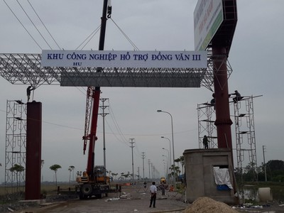 Đầu tư gần 1.300 tỷ đồng xây dựng kết cấu hạ tầng Khu công nghiệp Đồng Văn III