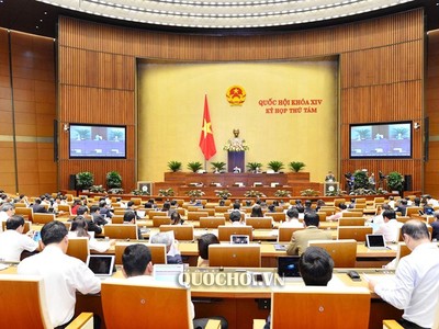 Trong ảnh: Một phiên họp toàn thể của Quốc hội