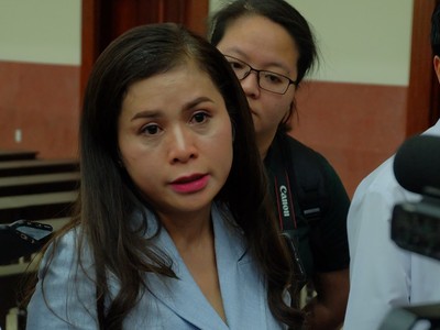 Bà Lê Hoàng Diệp Thảo chia sẻ sau phiên xét xử ngày 4/12.