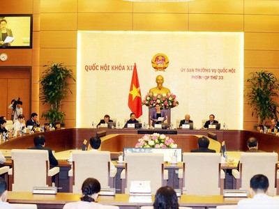 Một phiên họp của Ủy ban Thường vụ Quốc hội