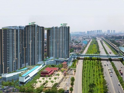 Chú thích ảnh: Dự án Metro Star có cầu bộ hành kết nối thẳng vào ga Metro số 10