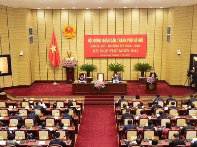 Kỳ họp thứ 12 HĐND thành phố Hà Nội.