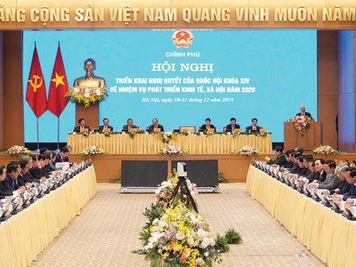 Toàn cảnh Hội nghị trực tuyến Chính phủ với các địa phương.