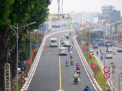 Cầu vượt nút giao An Dương - đường Thanh Niên nằm trong 10 công trình trọng điểm đã hoàn thành trong giai đoạn 2016 - 2020