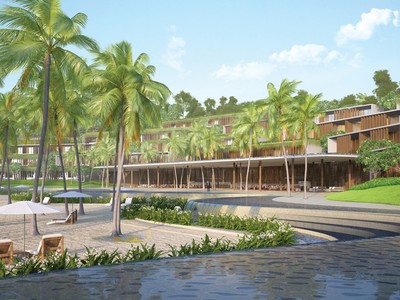 Phối cảnh khu khách sạn và biệt thự ven đồi dự án Alila Bảo Đại - The Imperial House
