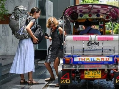 Du lịch - đòn bẩy cho tăng trưởng kinh tế Thái Lan - đang chịu ảnh hưởng nặng nề từ dịch bệnh do virus Corona. Ảnh: AFP