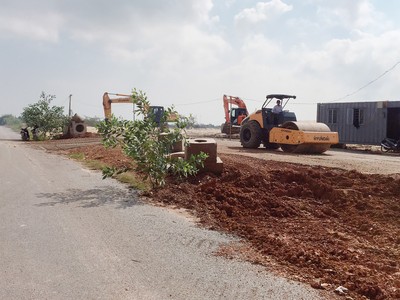 Dự án Khu nhà ở Thương mại Hà Thiệp- Bắc Ninh tại Quảng Bình đang trong quá trình thi công hạ tầng nhưng đã được chủ đầu tư giao cho các sàn bất động sản tiến hành huy động 