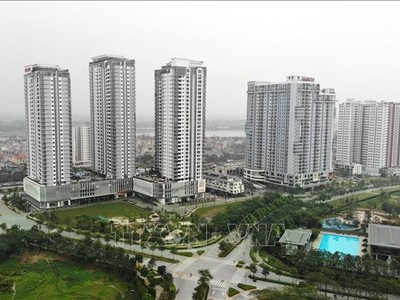 Các dự án chung cư cao cấp trong khu đô thị Gamuda Gaderns (Gamuda City) tại Hà Nội với vốn đầu tư từ Tập đoàn bất động sản Malaysia - Gamuda Land. Ảnh minh họa: Danh Lam/TTXVN