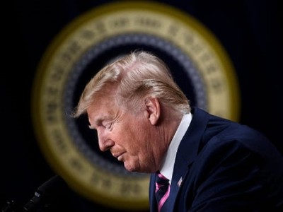 Thị trường chứng khoán là một trong những "vũ khí hạng nặng" mà lâu nay Trump dựa vào để chứng minh năng lực lãnh đạo và vận động tranh cử. Ảnh: AFP