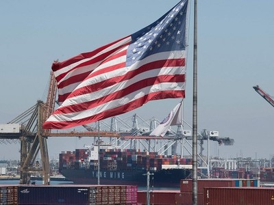 GDP năm 2020 của Mỹ dự kiến sẽ giảm 5,6% so với năm ngoái và tăng 2,8% vào năm 2021. Ảnh: AFP