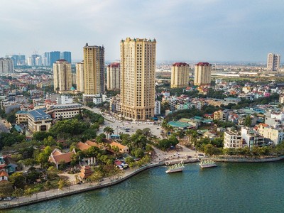 Hai tòa tháp D’. El Dorado ngay sát hồ Tây