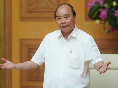 Thủ tướng phát biểu tại cuộc họp. Ảnh: VGP