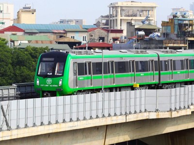 Đường sắt Cát Linh - Hà Đông nằm trong số 5 dự án đường sắt đô thị chậm tiến độ.