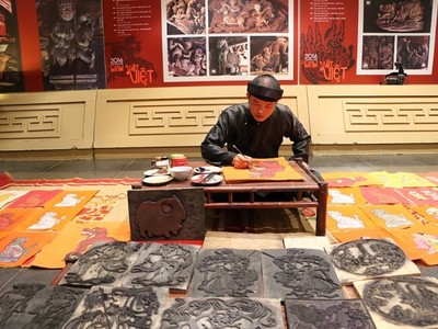 Tranh dân gian Kim Hoàng tại huyện Hoài Đức (ảnh minh họa)