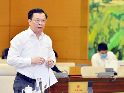 Bộ trưởng Bộ Tài chính Đinh Tiến Dũng. (Ảnh: Trọng Đức/TTXVN)