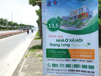 Bắt đầu xuất hiện một số dự án nhà ở xã hội mới mở bán trên địa bàn TP. Hà Nội. Ảnh: Dũng Minh