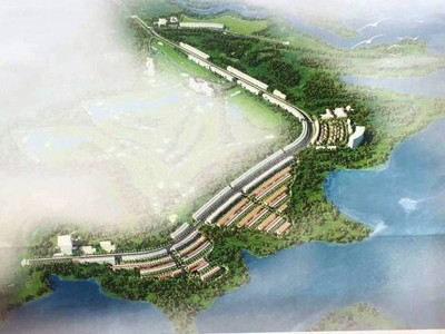 Phối cảnh khu sân golf và khu biệt thự hồ Ea Kao.