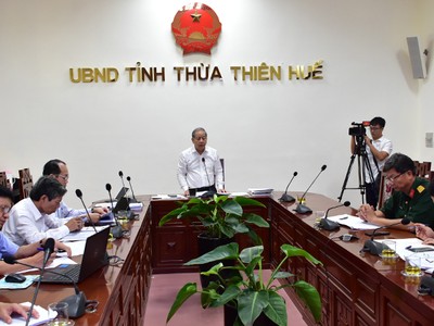 Chủ tịch UBND tỉnh Thừa Thiên Huế Phan Ngọc Thọ chủ trì cuộc họp liên quan đến công tác di dời giải phóng mặt bằng cư dân khu vực Kinh thành Huế.