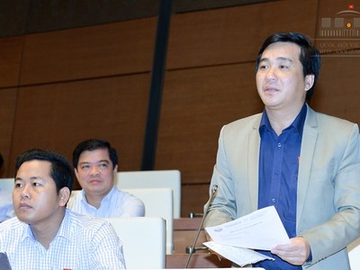 Đại biểu Dương Minh Tuấn (Bà Rịa - Vũng Tàu) tán thành bỏ quy định thông báo mẫu dấu.