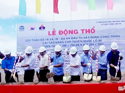 Kiên Giang: Trên 220 tỷ đồng cải tạo, nâng cấp Quốc lộ 80