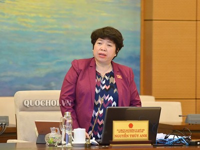 Chủ nhiệm Ủy ban Về các vấn đề Xã hội của Quốc hội, bà Nguyễn Thuý Anh .