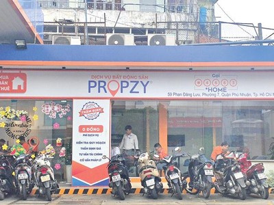 Một điểm giao dịch của Propzy tại TP.HCM. Ảnh: H.V