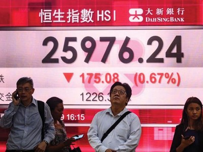 Thị trường chứng khoán Hồng Kông hầu như không bị tác động tiêu cực bởi luật an ninh mới. Ảnh: AFP
