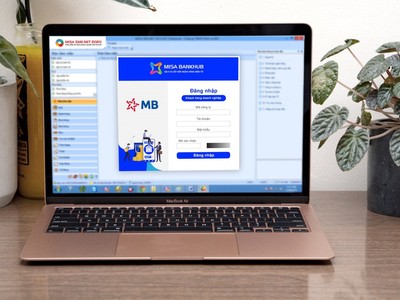Giao diện ngân hàng điện tử MB trực tiếp trên phần mềm kế toán MISA SME.NET 2020