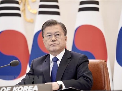 Tổng thống Hàn Quốc Moon Jae-in. (Ảnh: Yonhap/TTXVN)