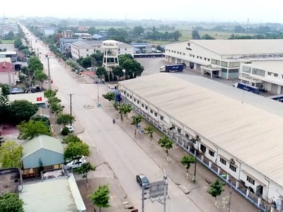 Cụm công nghiệp Nguyên Gon ở phường Cải Đan (T.P Sông Công) đang được đầu tư mở rộng với tổng kinh phí trên 93 tỷ đồng