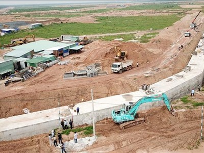 Một góc Khu tái định cư Lộc An - Bình Sơn. 