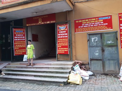 Cư dân Vinaconex 2 Xuân Đỉnh “kêu” mãi chưa được “cứu”