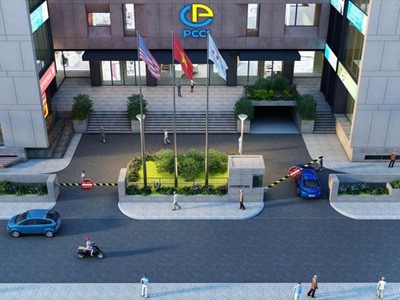 Phối cảnh dự án Mỹ Đình Plaza 2 nằm trên con phố Nguyễn Hoàng sôi động