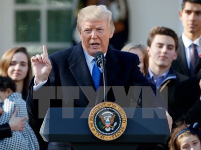 Tổng thống Mỹ Donald Trump. (Nguồn: THX/TTXVN)