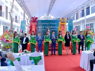 Chủ đầu tư dự án Sunny Garden City - Tập đoàn CEO cắt băng khánh thành và ra mắt Shophouse Sunny Garden City 