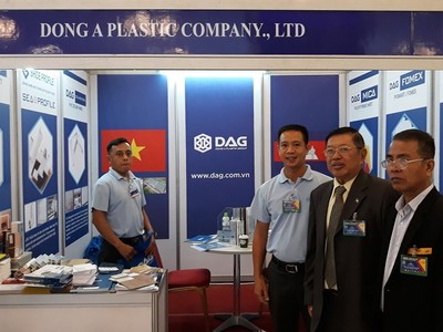 Nhựa Đông Á (DAG) tham dự Triển lãm xây dựng tại Campuchia