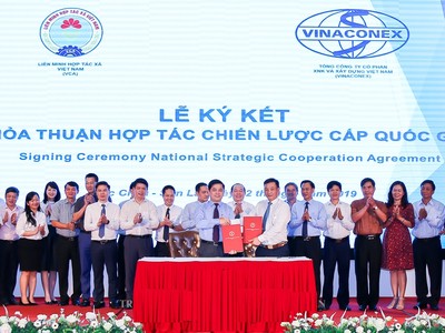 Vinaconex hợp tác với Liên minh hợp tác xã Việt Nam