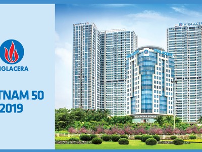 Viglacera được xếp hạng tăng trưởng cao nhất và lọt vào top 50 thương hiệu có giá trị nhất Việt Nam