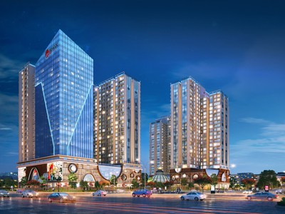 Hinode City sở hữu vị trí đắc địa trên phố Minh Khai. 