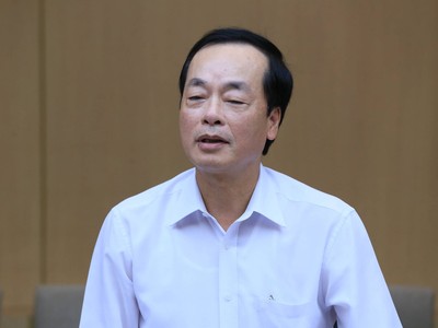 Bộ trưởng Bộ Xây dựng Phạm Hồng Hà. Ảnh: Dũng Minh.