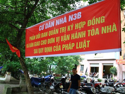 Tình hình tại N3B đang rất căng thẳng.Ảnh: Thành Nguyễn.