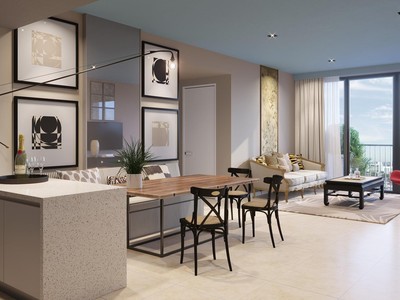 Căn hộ mẫu Park Kiara với thiết kế hiện đại sang trọng.