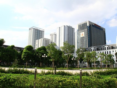 Các yếu tố cơ bản như nhu cầu thực, nguồn cung dẫn đến dự báo khó có biến động lớn ở thị tường căn hộ Thủ đô. Ảnh: Thành Nguyễn.