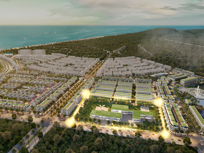 Khu vực được quy hoạch để xây dựng Hệ thống trường liên cấp quốc tế tại Meyhomes Capital Phú Quốc (nằm gần công viên Hồ và Đại lộ trung tâm An Thới).