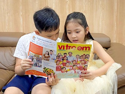 Ấn phẩm Vì trẻ em là cầu nối tin cậy của những người yêu trẻ và những chủ nhân tương lai của đất nước.