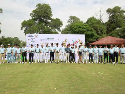 Lần thứ 16 Swing for the kids được tổ chức với sự đồng hành của nhiều nhà hảo tâm, những người bạn đồng hành cùng Báo Đầu tư và giải đấu. Ảnh: Dũng Minh.