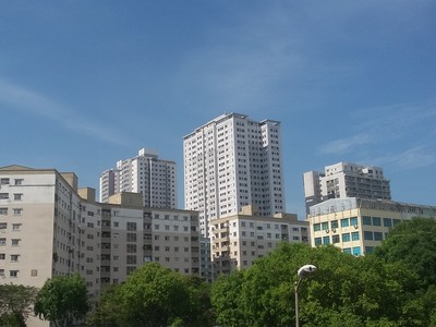 Giá nhà đang tăng chóng mặt. Ảnh: Bình Minh.