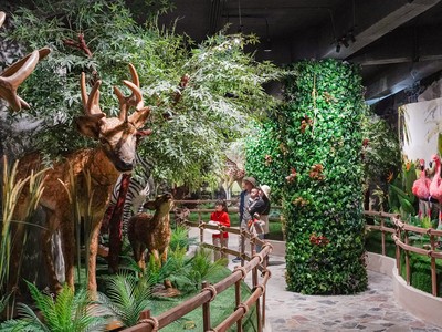 Tầng 3 là nơi tái hiện thế giới động vật đa dạng.